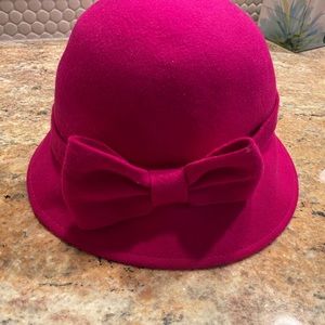 Kate Spade Felted Wool Cloche with Bow